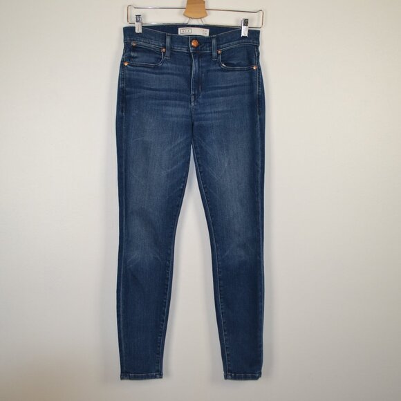 AYR The Chiller Skinny Ankle Stretch High Rise Womens 27/28 Blue 5 Pocket Jeans - Picture 1 of 9